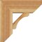 Ekena Millwork Legacy Slat Rough Sawn Bracket w/ Offset Brace, Western Red Cedar, 8"W x 20"D x 20"H BKT0806X20X20LEC06RWR - alternate 3